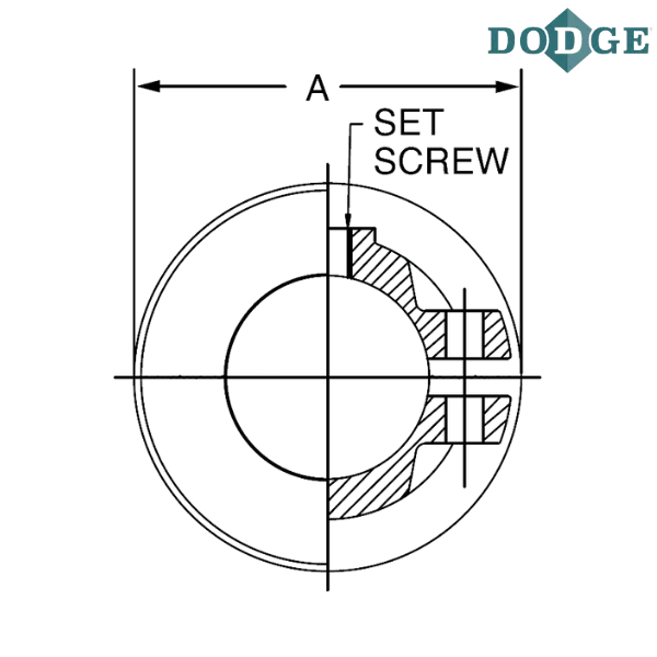 010054 DODGE - 4 15/16 SOLID IRON COLLAR