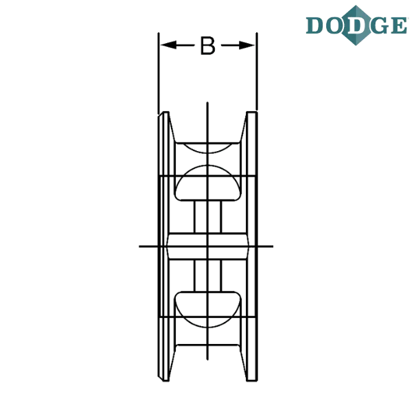 010054 DODGE - 4 15/16 SOLID IRON COLLAR