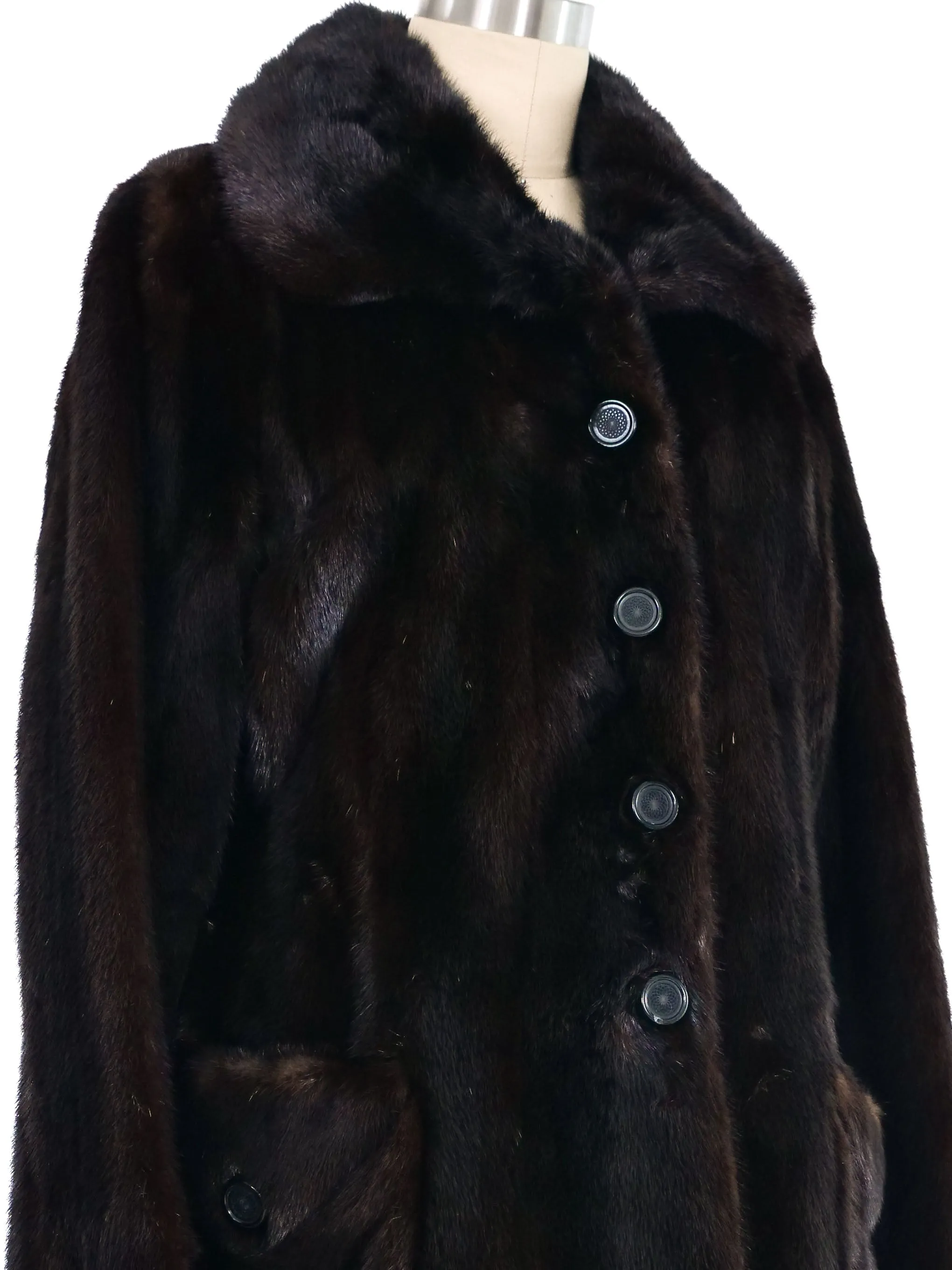 1960s Cropped Mink Jacket