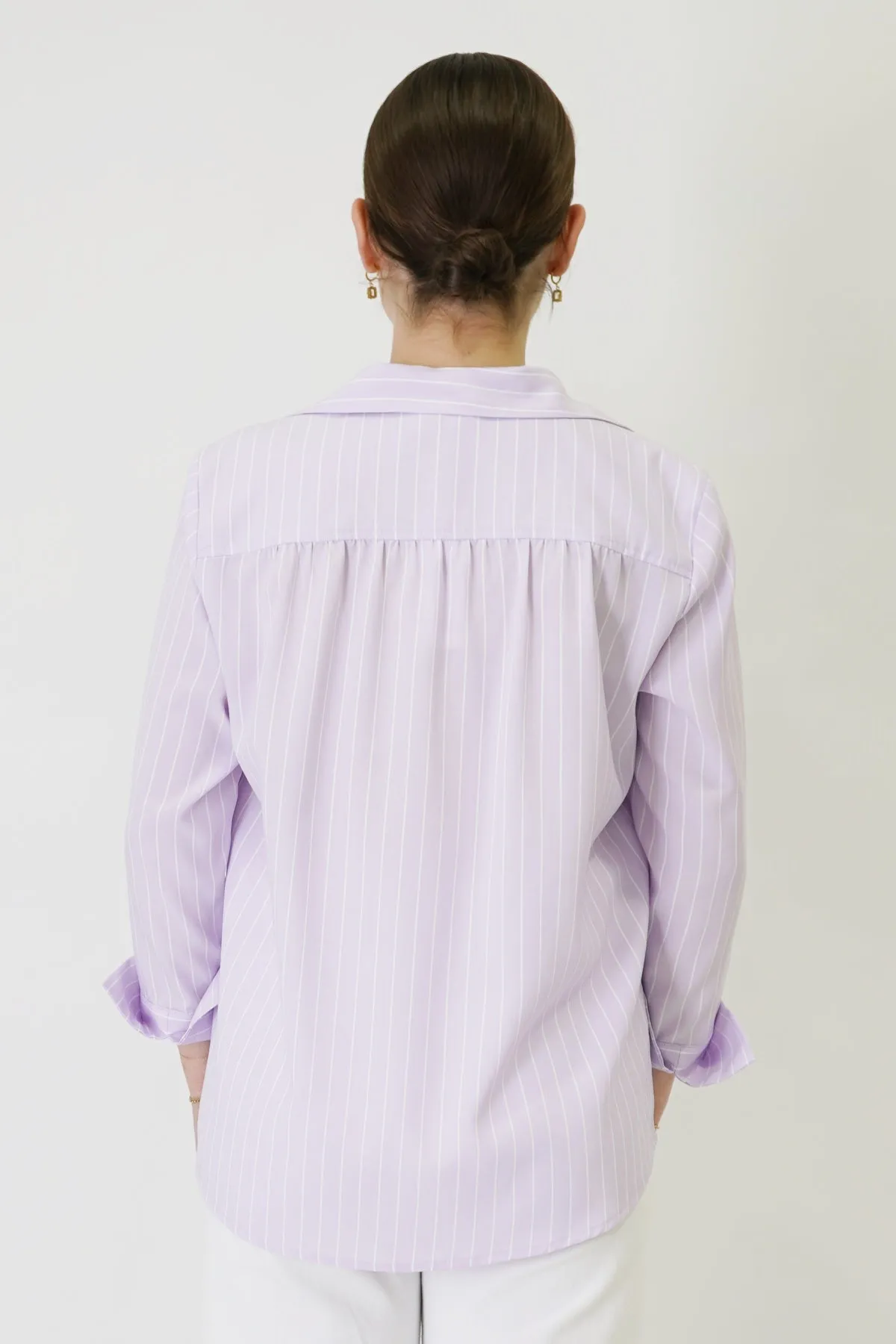 27" No-Iron Striped Tunic