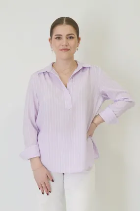 27" No-Iron Striped Tunic