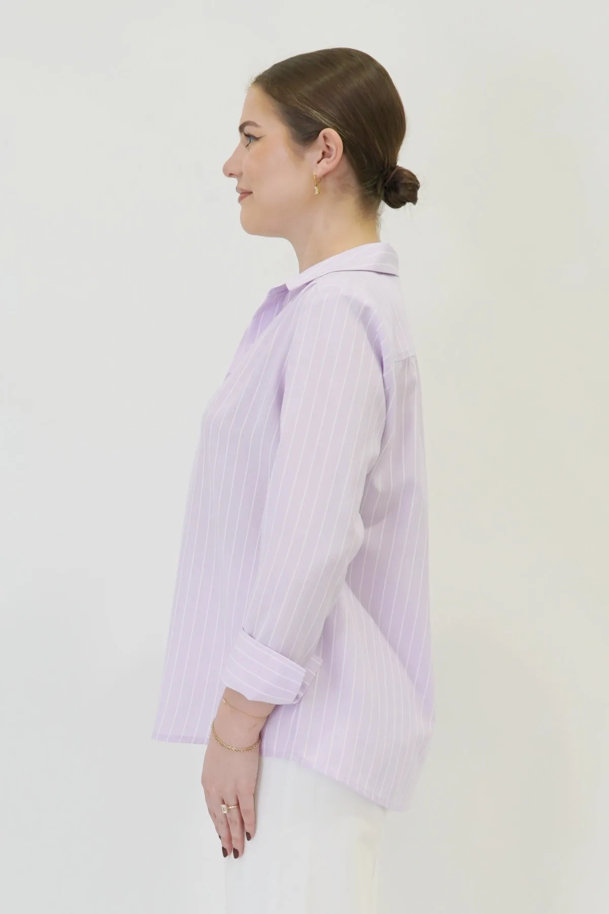 27" No-Iron Striped Tunic