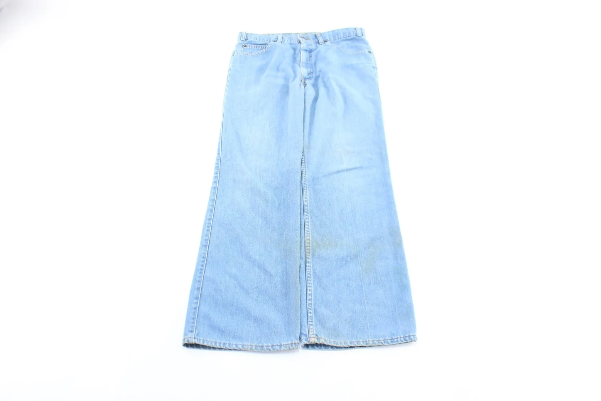 70's Levi's Embroidered Light Wash Denim Jeans