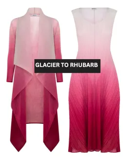 Alquema Short Collare Coat - GLACIER TO RHUBARB