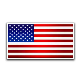 American Flag all weather Vinyl Sticker / USA-Vinyl