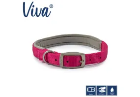Ancol - Viva Nylon Adjustable Collar - Pink - Medium (30-50cm)