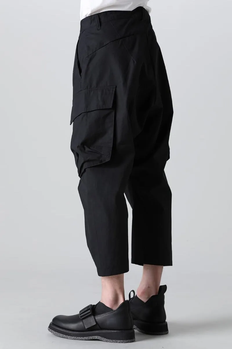 Ankle Cut Loose Cargo Pants