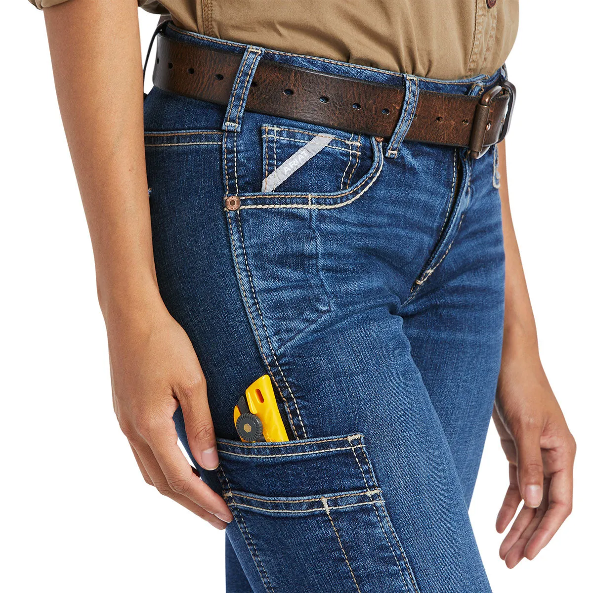 Ariat Rebar Riveter Straight Leg Ladies Jeans - Plus Size