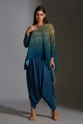 Asymmetric Tunic & Dhoti Pant Set