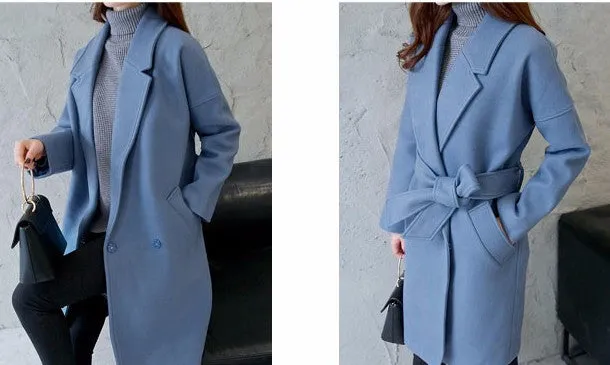 Autumn And Winter Long Coat For Women
