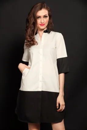 Black and White Tunic Shirt