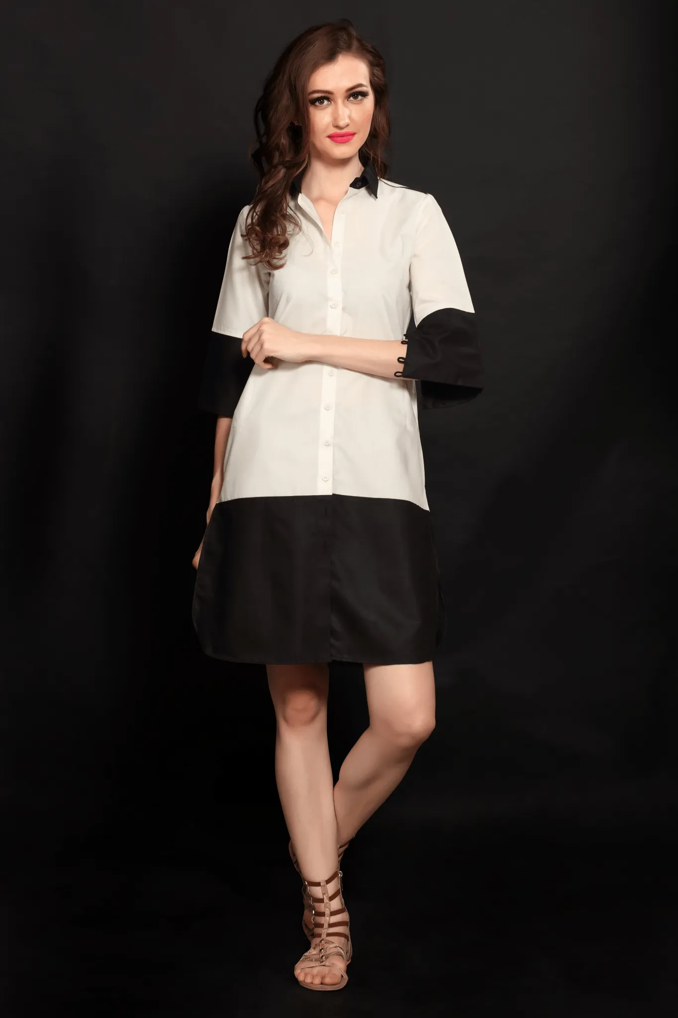 Black and White Tunic Shirt