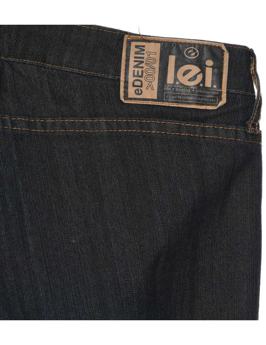Black Flared Y2K Lei Jeans - W34 L32