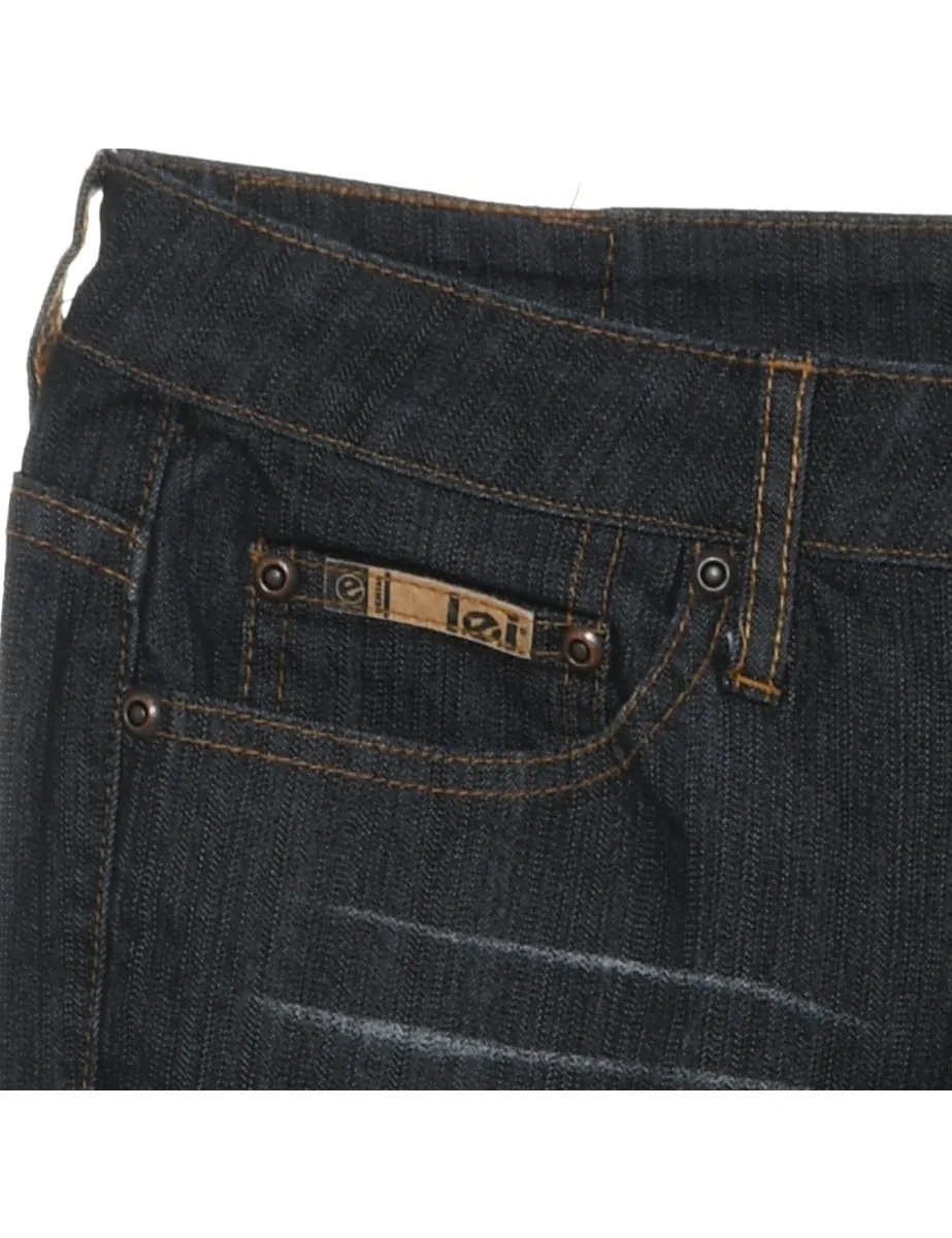 Black Flared Y2K Lei Jeans - W34 L32