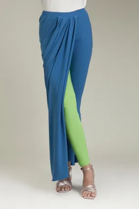 Blue Lycra Sarong Pants