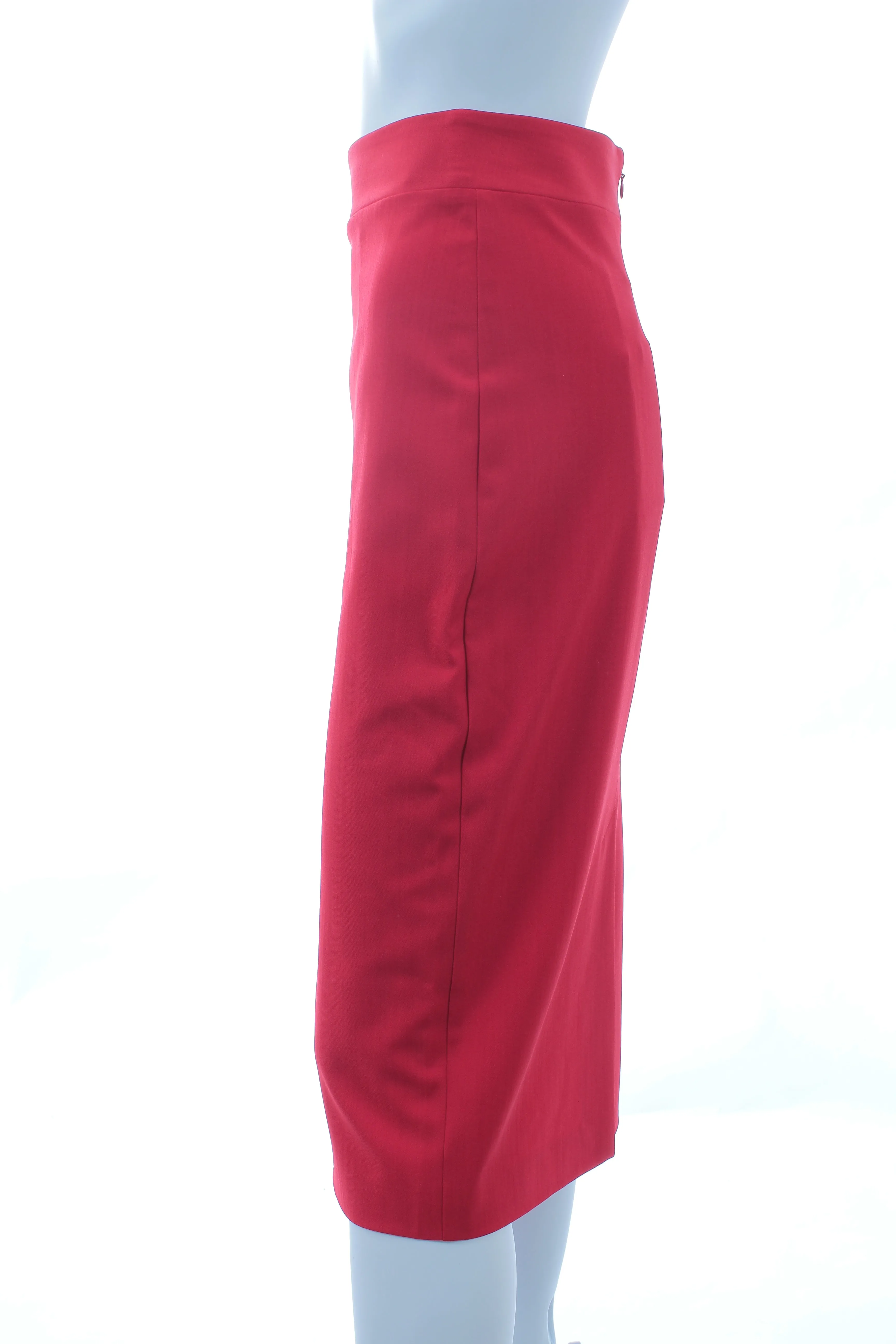 Blumarine Wool-Blend Midi Skirt