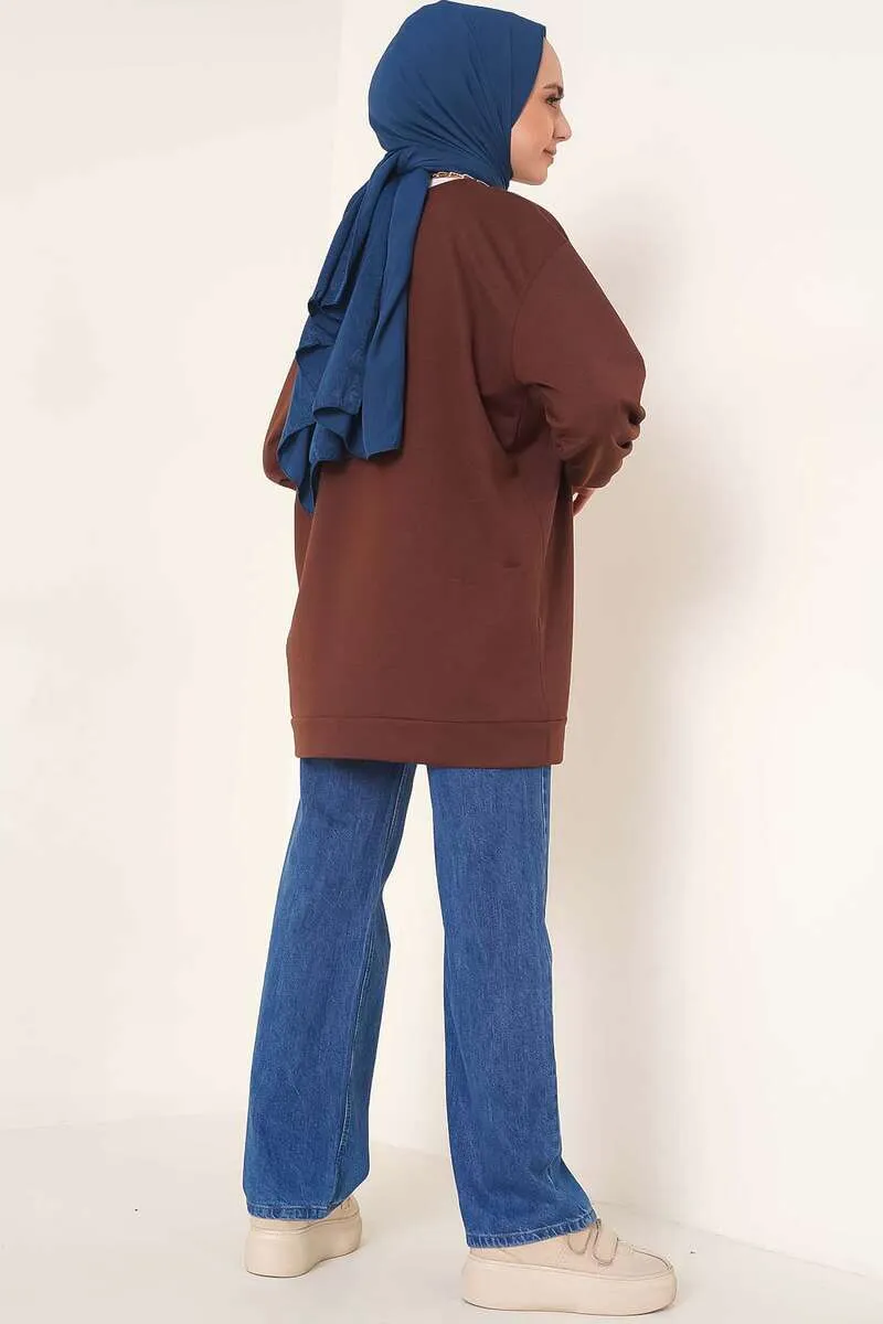 BNG Women Tunic Sweat Brown - Clermont