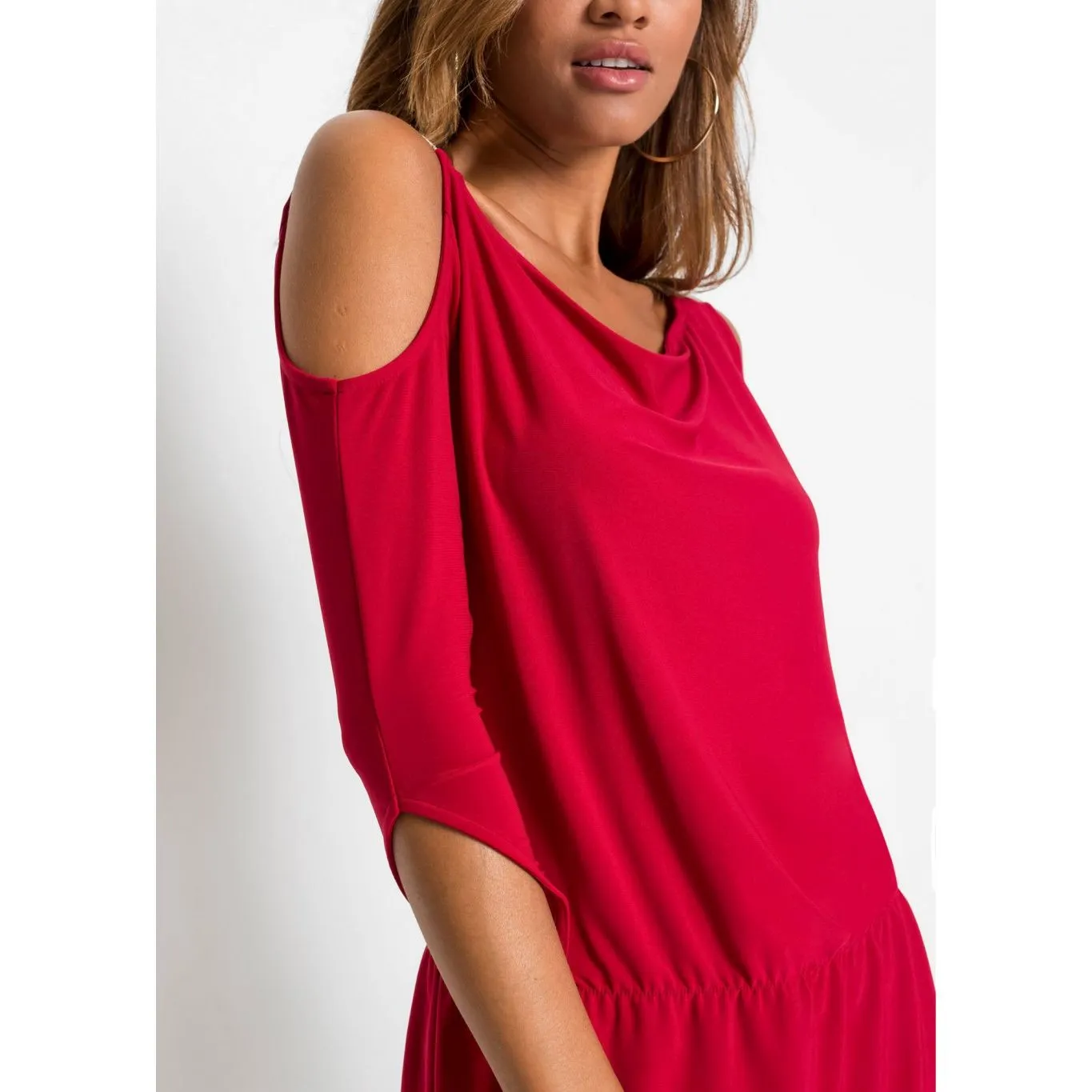 Bodyflirt Red Cold Shoulder Tunic