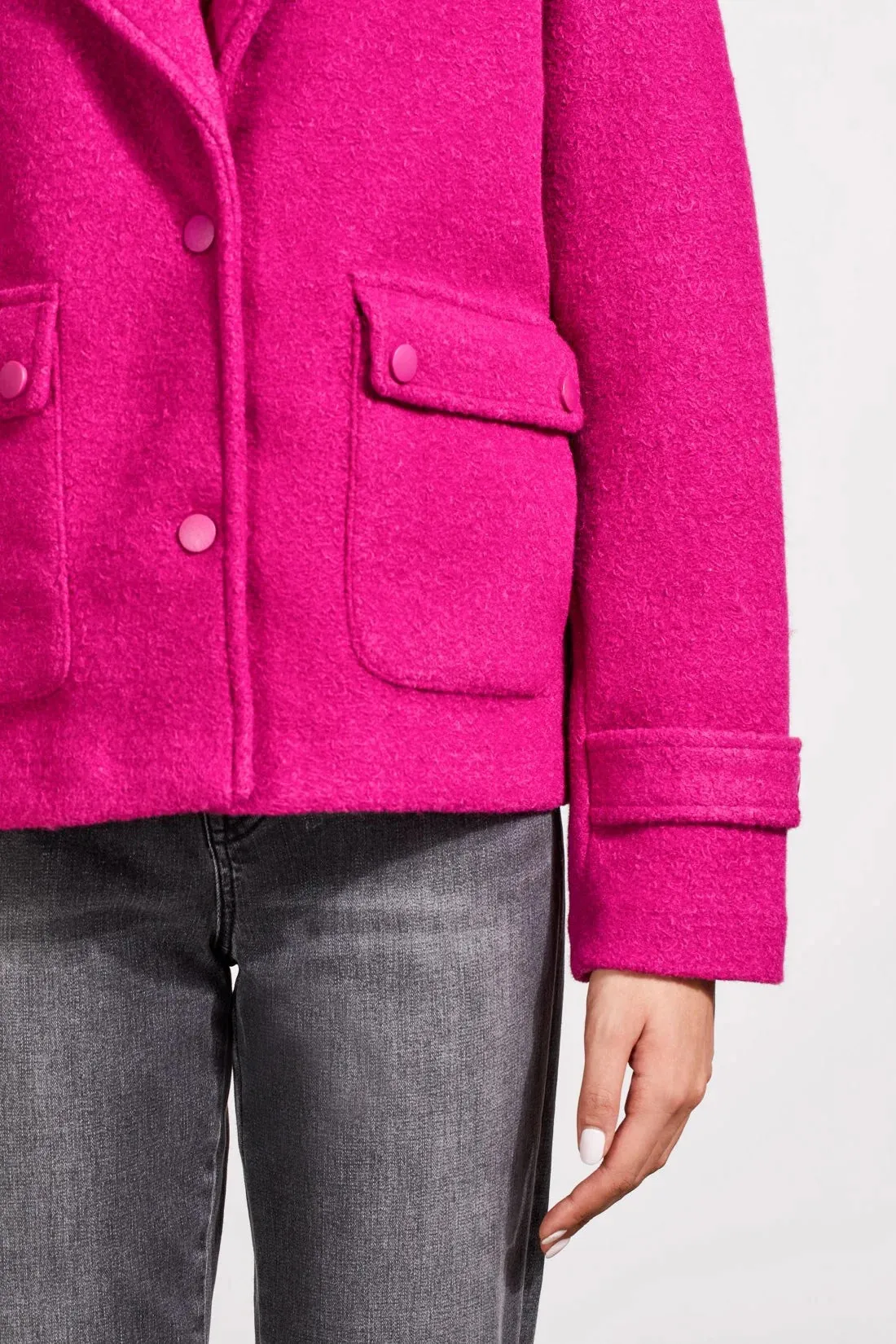 Boiled Wool Peacoat