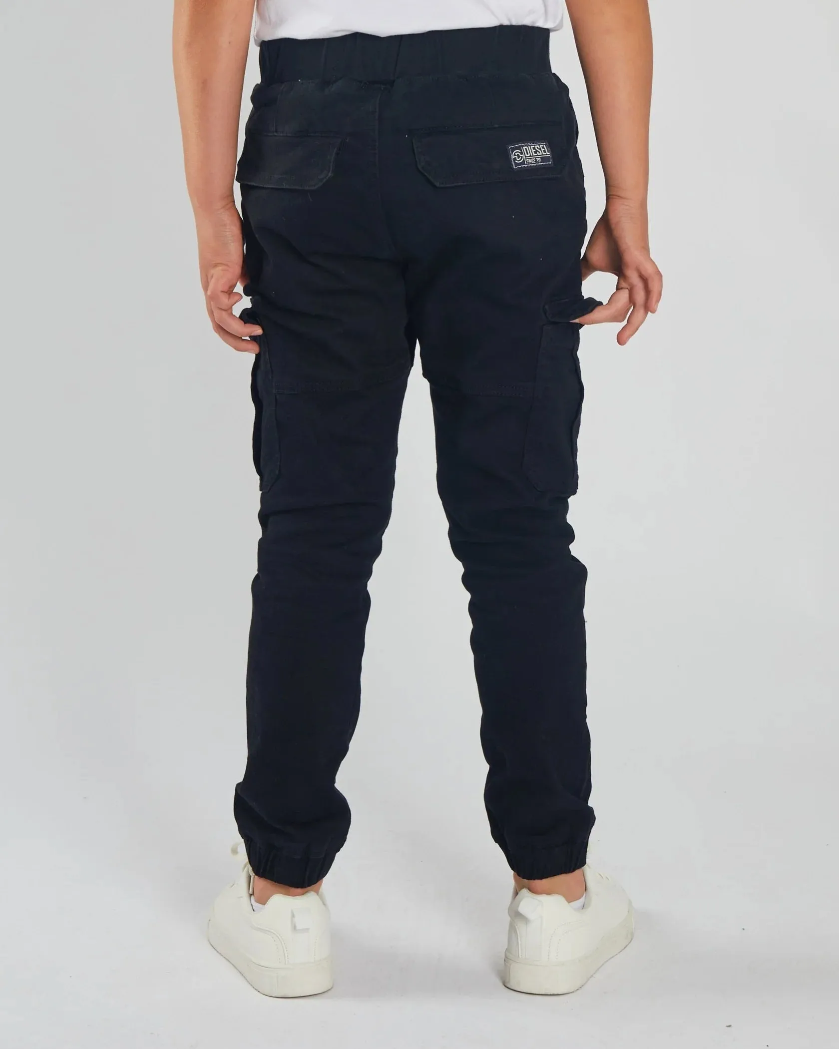 Boys Diesel Nash Cargo Pants - Black