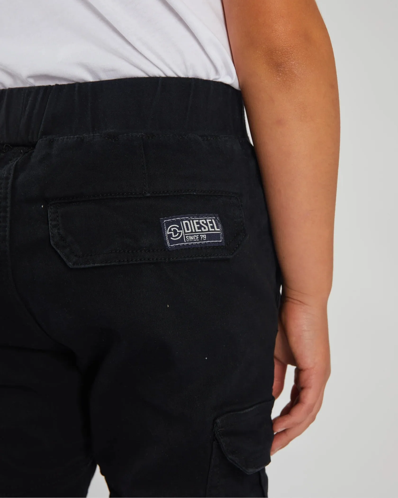 Boys Diesel Nash Cargo Pants - Black