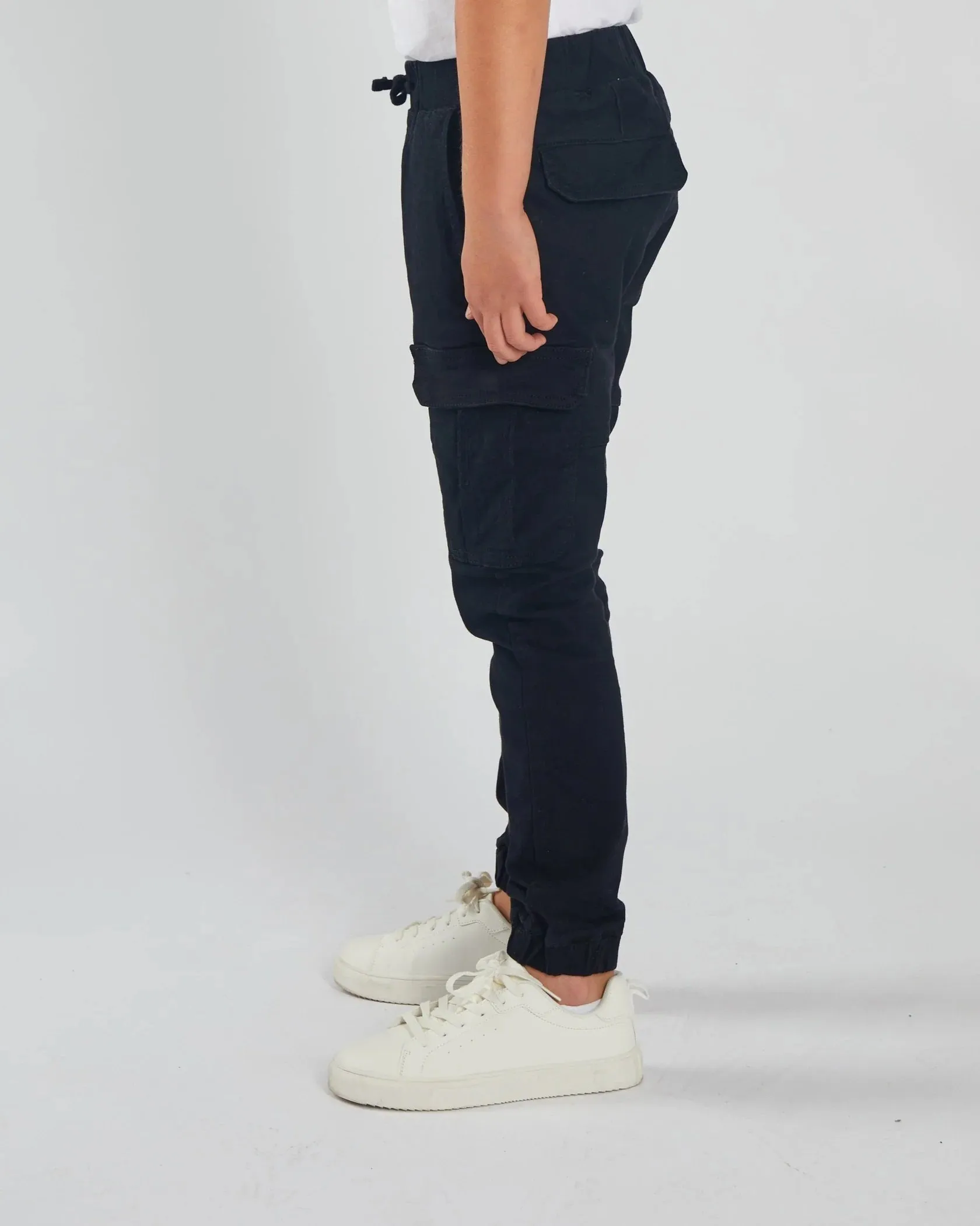 Boys Diesel Nash Cargo Pants - Black