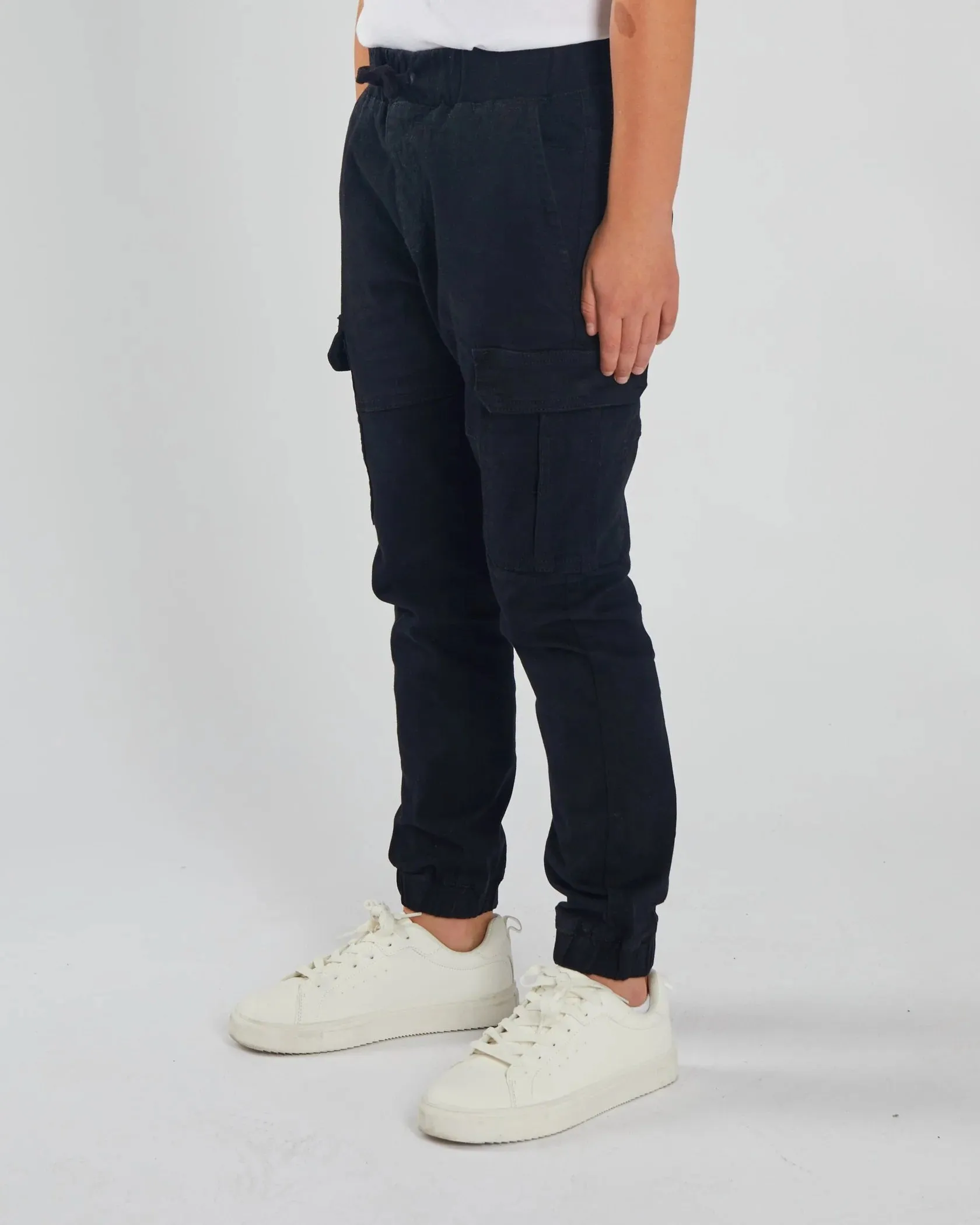 Boys Diesel Nash Cargo Pants - Black