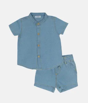 Boys T-Shirt 2pcs Set - Iceberg Blue