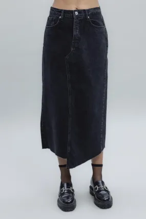 BSL Women Low Waist Midi Denim Skirt - Tulcea