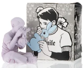 Bunny Boy- Lavender Art Toy Sculpture by Faile