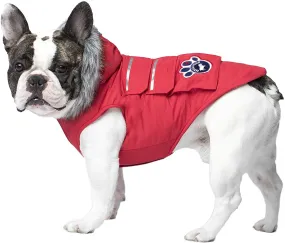 Canada Pooch Everest Explorer Size 18 Red Fleece Lined Insulated Dog Coat
