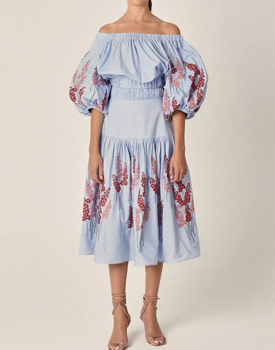 Caposele Floral Midi Skirt