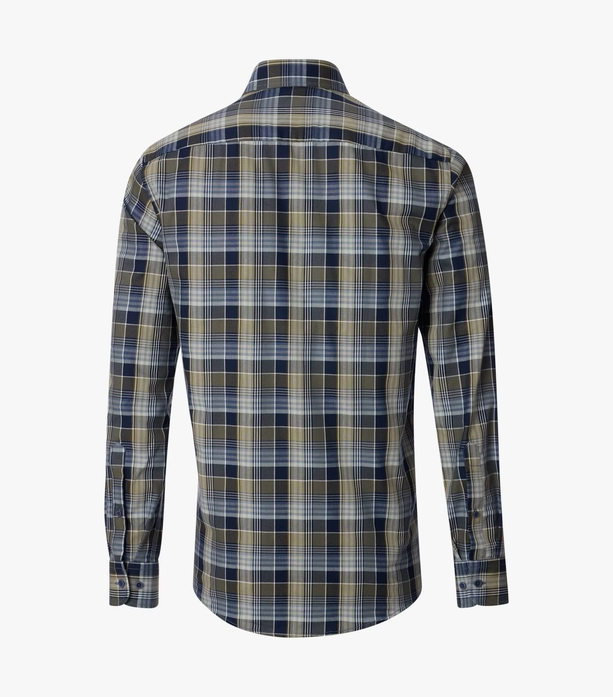 Casa Moda Casual Fit Checked Long Sleeve Shirt 300 - Green/Navy