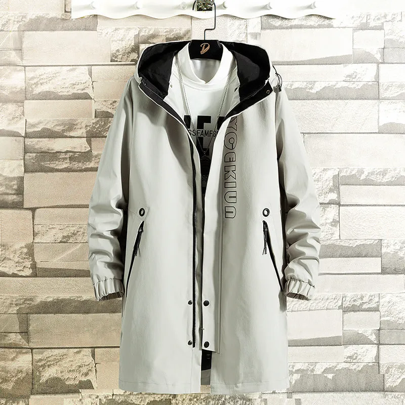 Casual Mid-length Coat Jacket Men