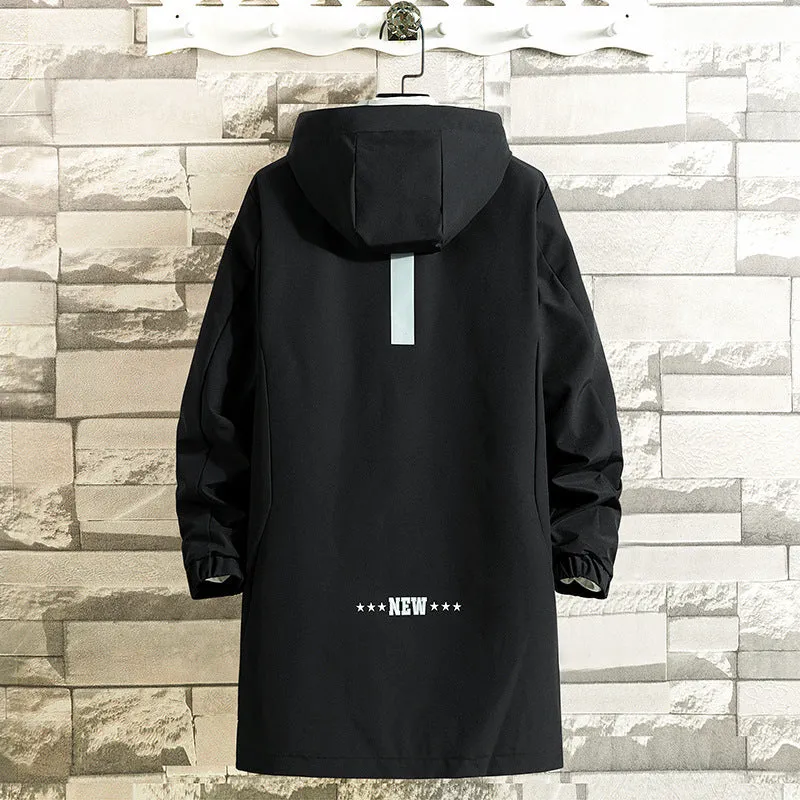 Casual Mid-length Coat Jacket Men