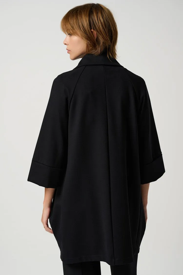 Classic Cocoon Coat in Black 153302