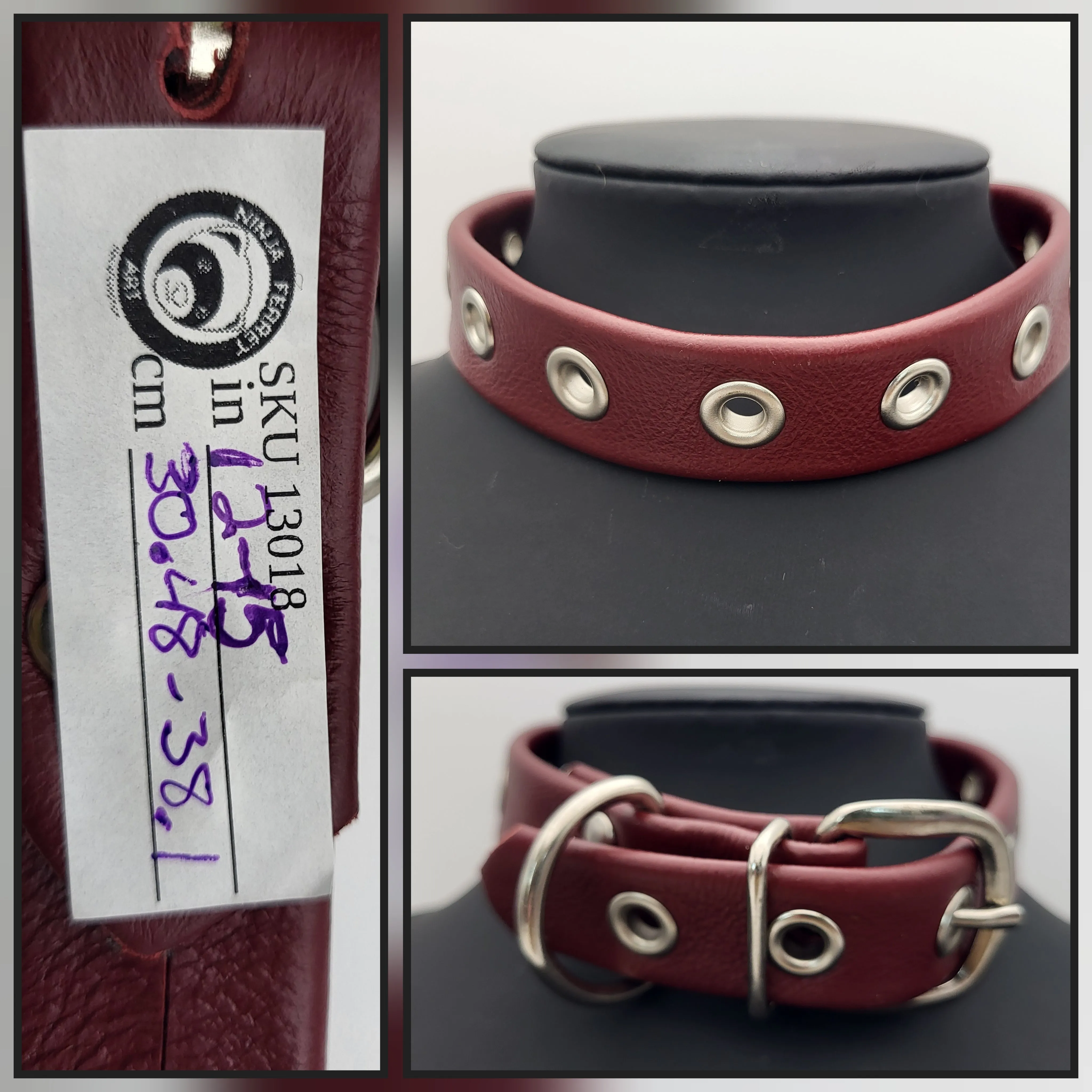 CLEARANCE | Handmade Leather Collars | Assorted Colours