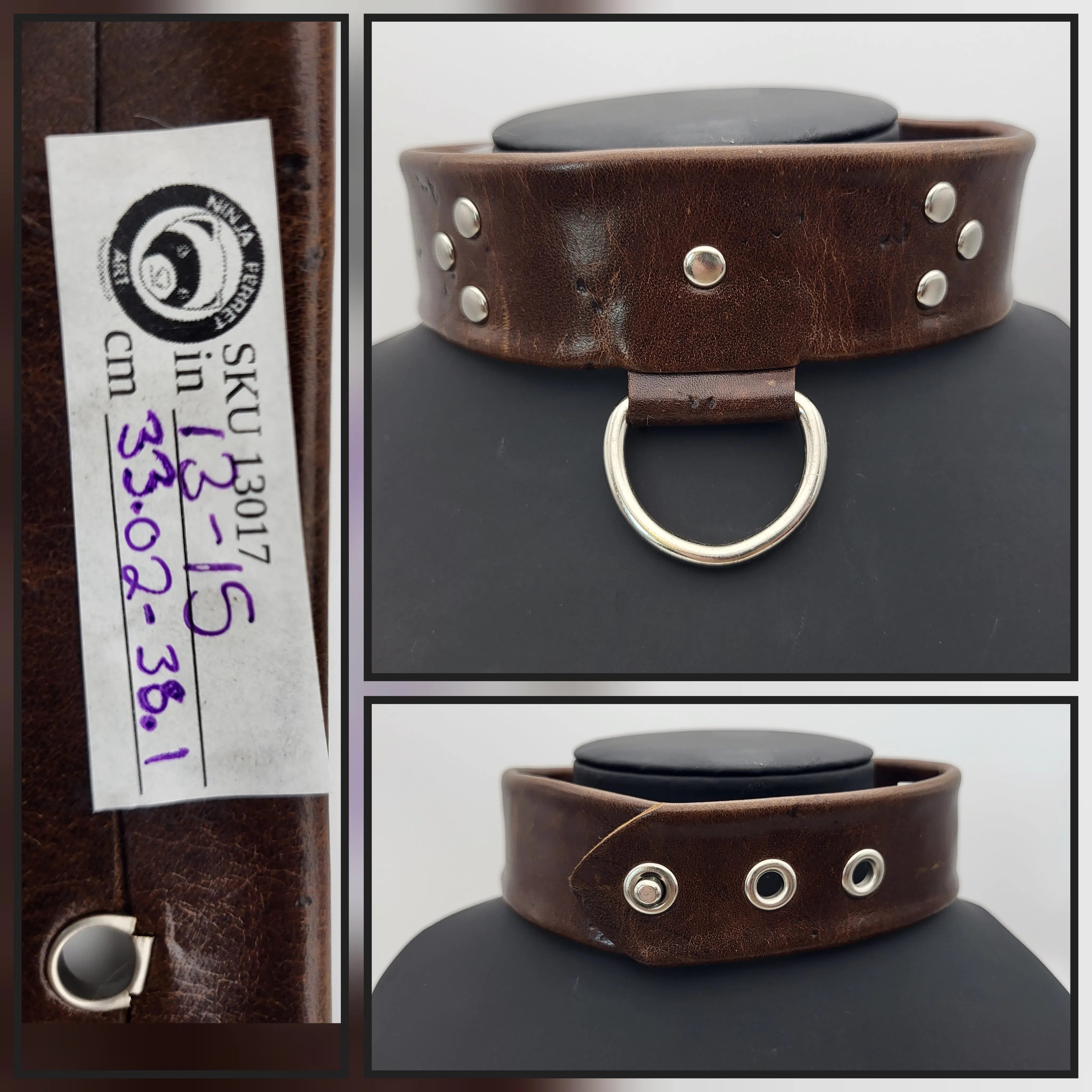 CLEARANCE | Handmade Leather Collars | Assorted Colours