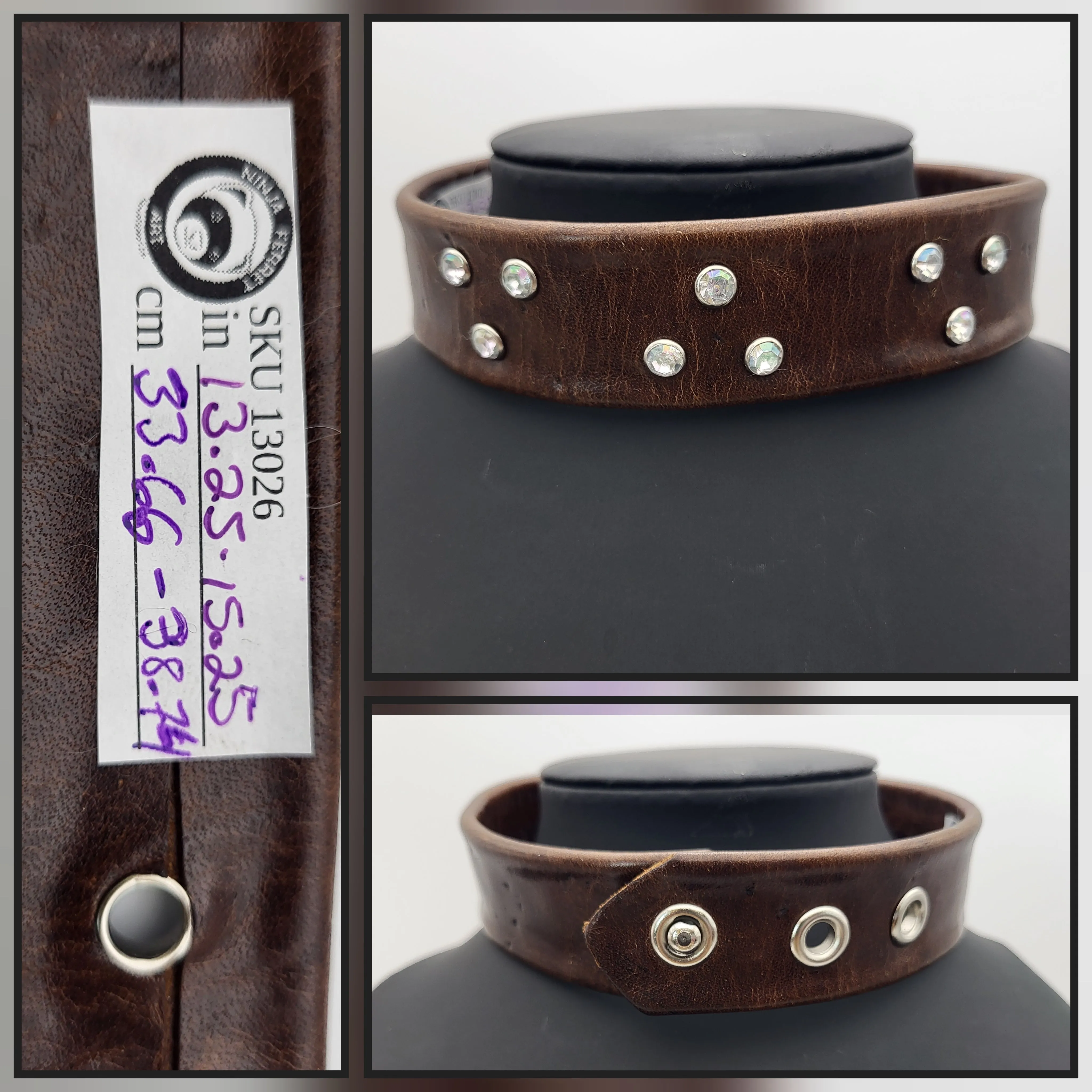 CLEARANCE | Handmade Leather Collars | Assorted Colours