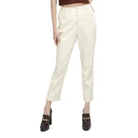 Cream Straight Pants