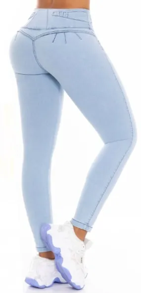 Cristal Push Up Jeans - High Waisted - Light Blue