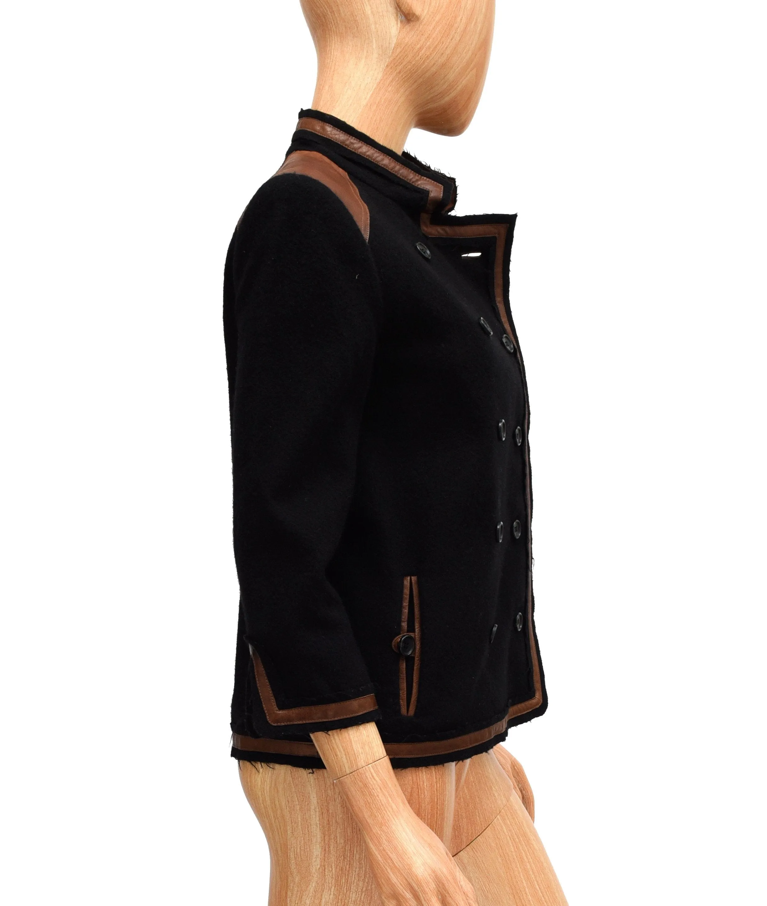 Cropped Sleeve Military Jacket