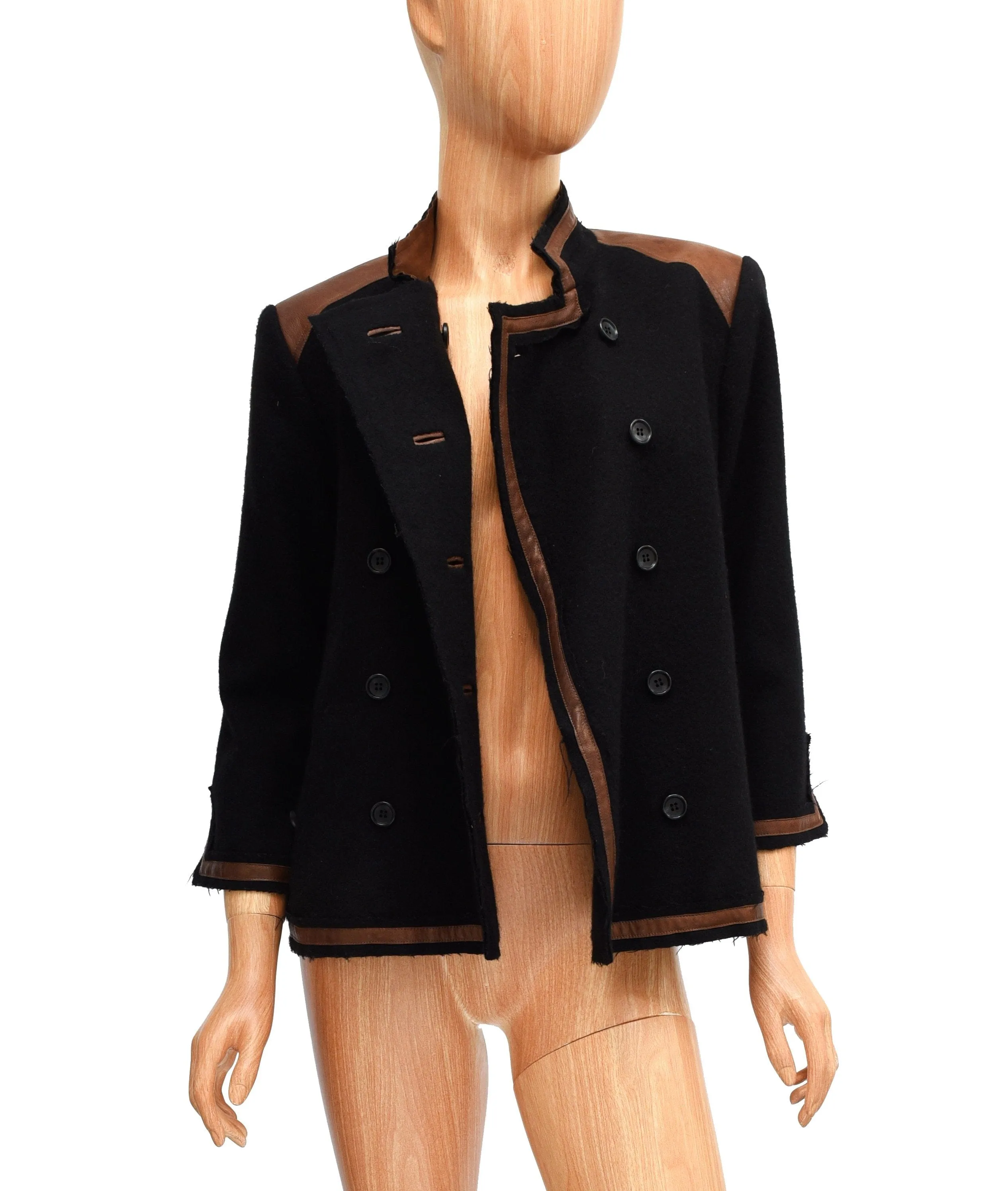 Cropped Sleeve Military Jacket