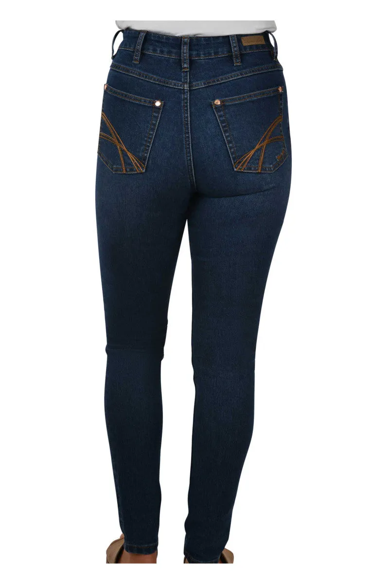 Crystal High Waist Skinny Jean | Indigo