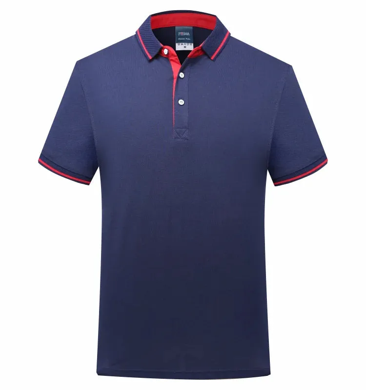 Custom Logo Summer Polo Shirt Short Sleeve Eye Catching Embroidered Text DIY Pattern for Shirt