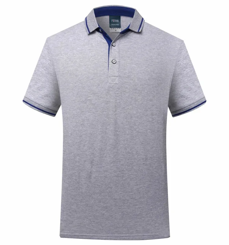 Custom Logo Summer Polo Shirt Short Sleeve Eye Catching Embroidered Text DIY Pattern for Shirt