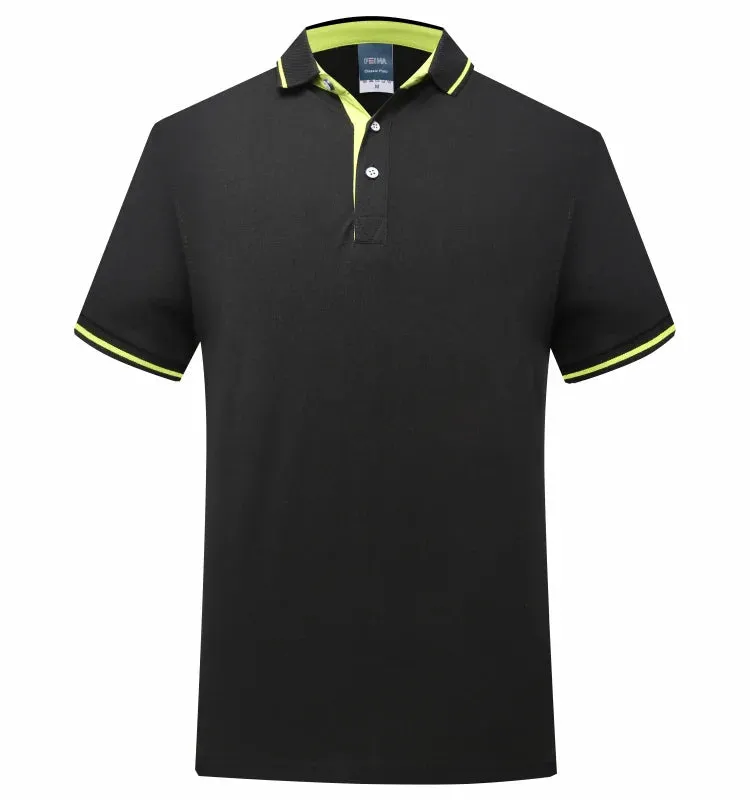 Custom Logo Summer Polo Shirt Short Sleeve Eye Catching Embroidered Text DIY Pattern for Shirt