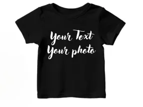 Custom T-Shirt Gift For Kids Personalized Kids Shirt Text or Photo Tee for Kids