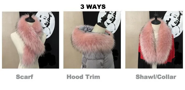 Detachable Faux Fur Scarf/Collar - 14 Colors