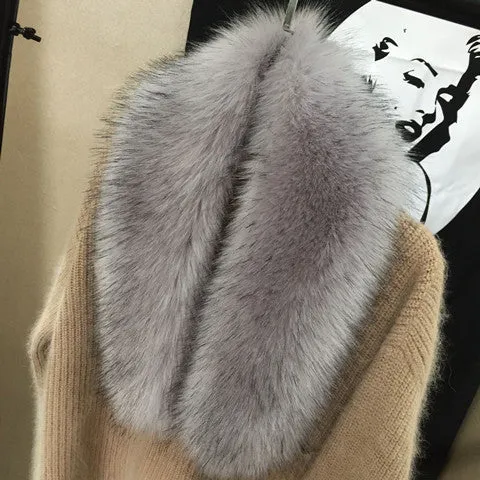 Detachable Faux Fur Scarf/Collar - 14 Colors